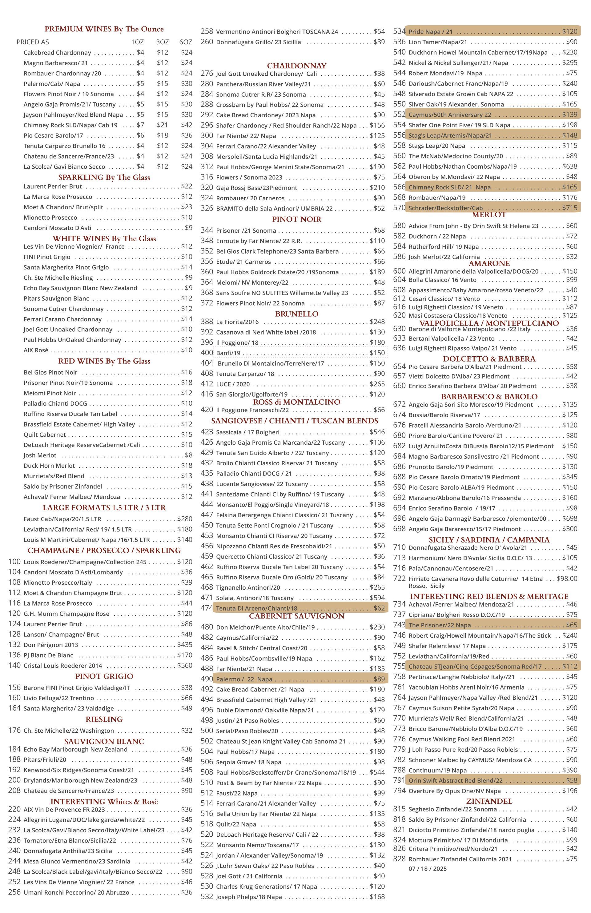 A very long list of numbers on a white background.