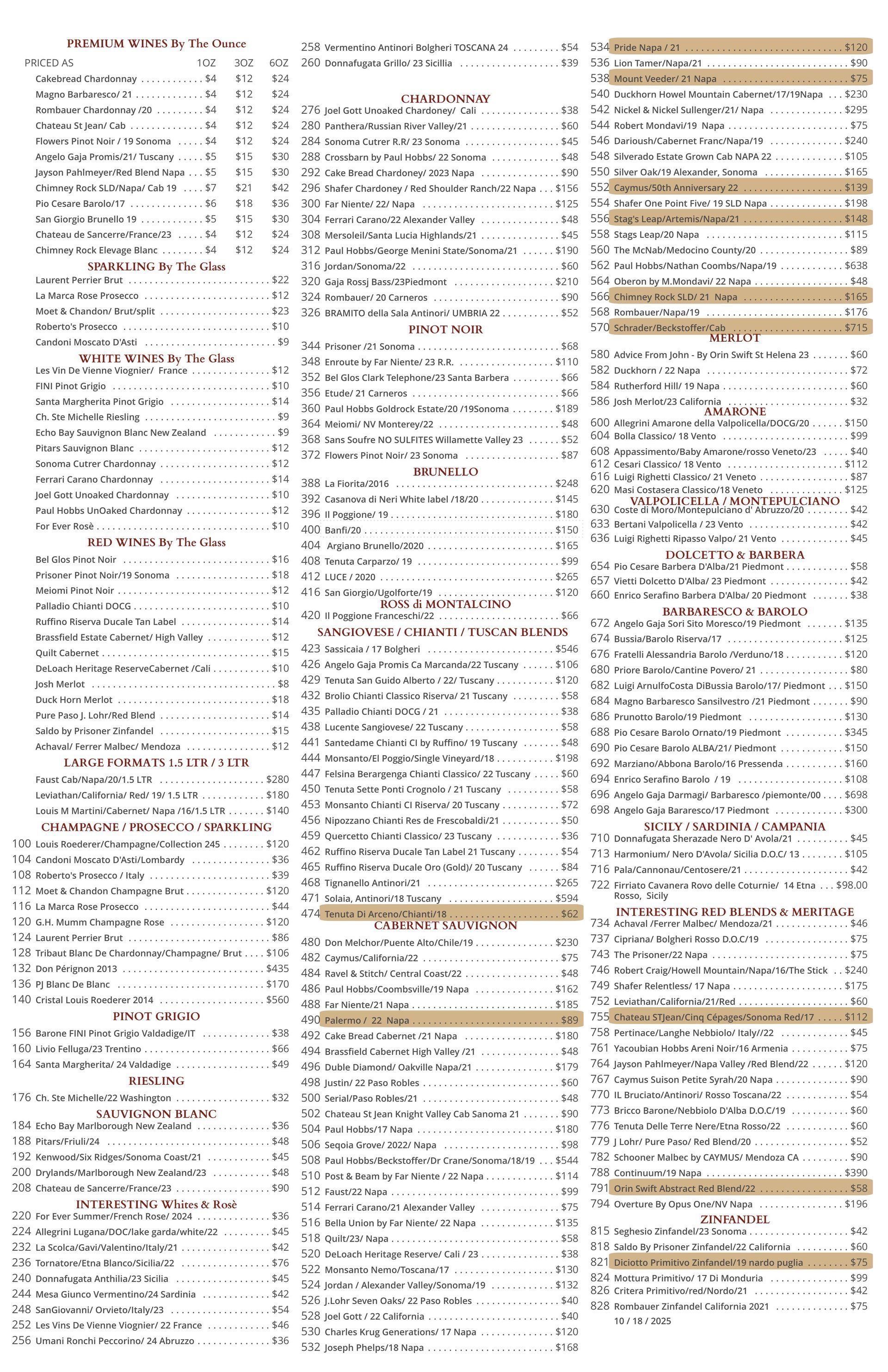 A very long list of numbers on a white background.