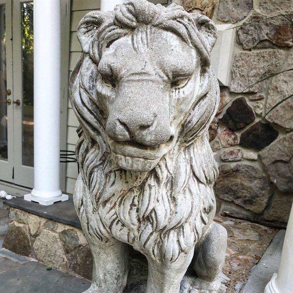 Stone Lion Statue — Vienna, VA — Fairfax Estate Sales TFV