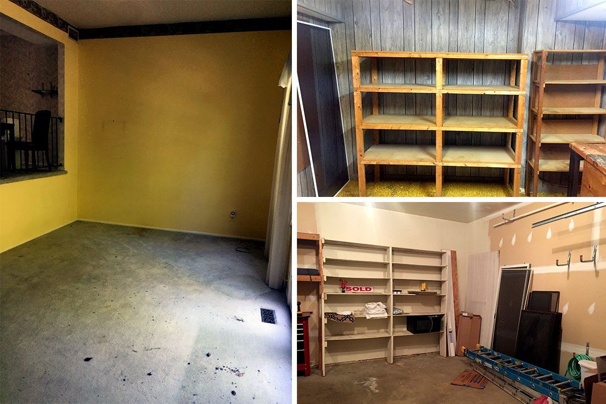 Empty Room and Shelves — Vienna, VA — Fairfax Estate Sales TFV
