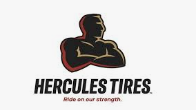 The hercules tires logo is a silhouette of a man with his arms crossed.