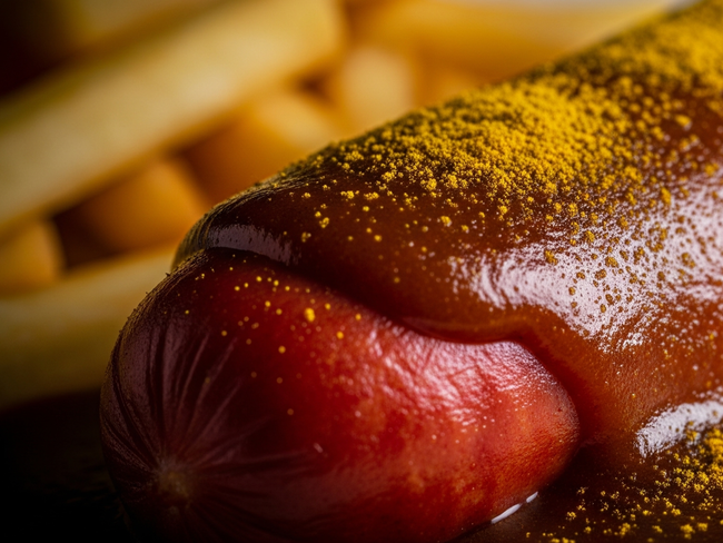 Currywurst mit Pommes frites