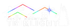 The logo for rocky mountain twilight is a rainbow colored mountain with a star in the middle.