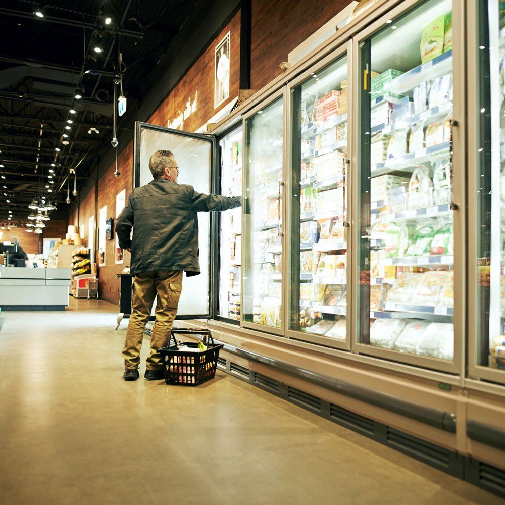 Man Shopping in A Supermarket — Pueblo West, CO — Total Service Heating, Air Conditioning & Refrigeration Inc.