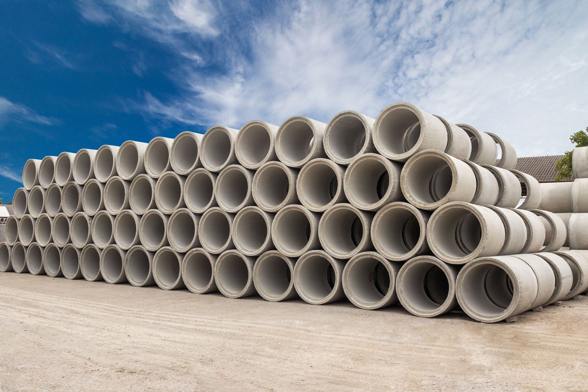 Stack of Concrete Drainage — Danbury, CT — M & M Precast Corp.