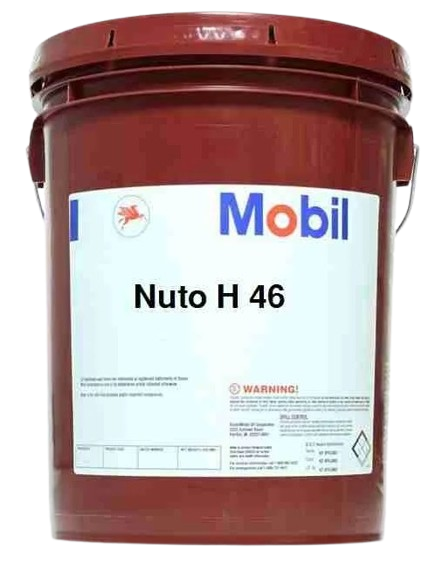Tineta Aceite Hidráulico Mobil Nuto H 46 (19 Litros)