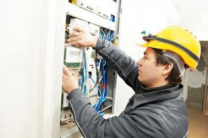 Electrician working - Rick Edwards Electric in Henderson, NC