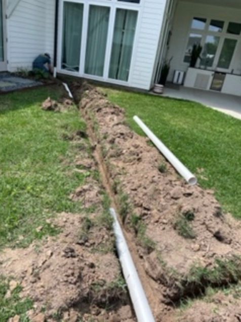 Residential Yard — Maurice, LA — Acadian Hydrojet