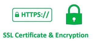 Een afbeelding van een SSL-certificaat en encryptielogo.