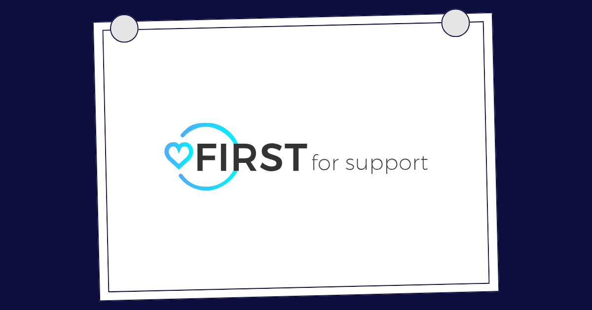 First for support logo