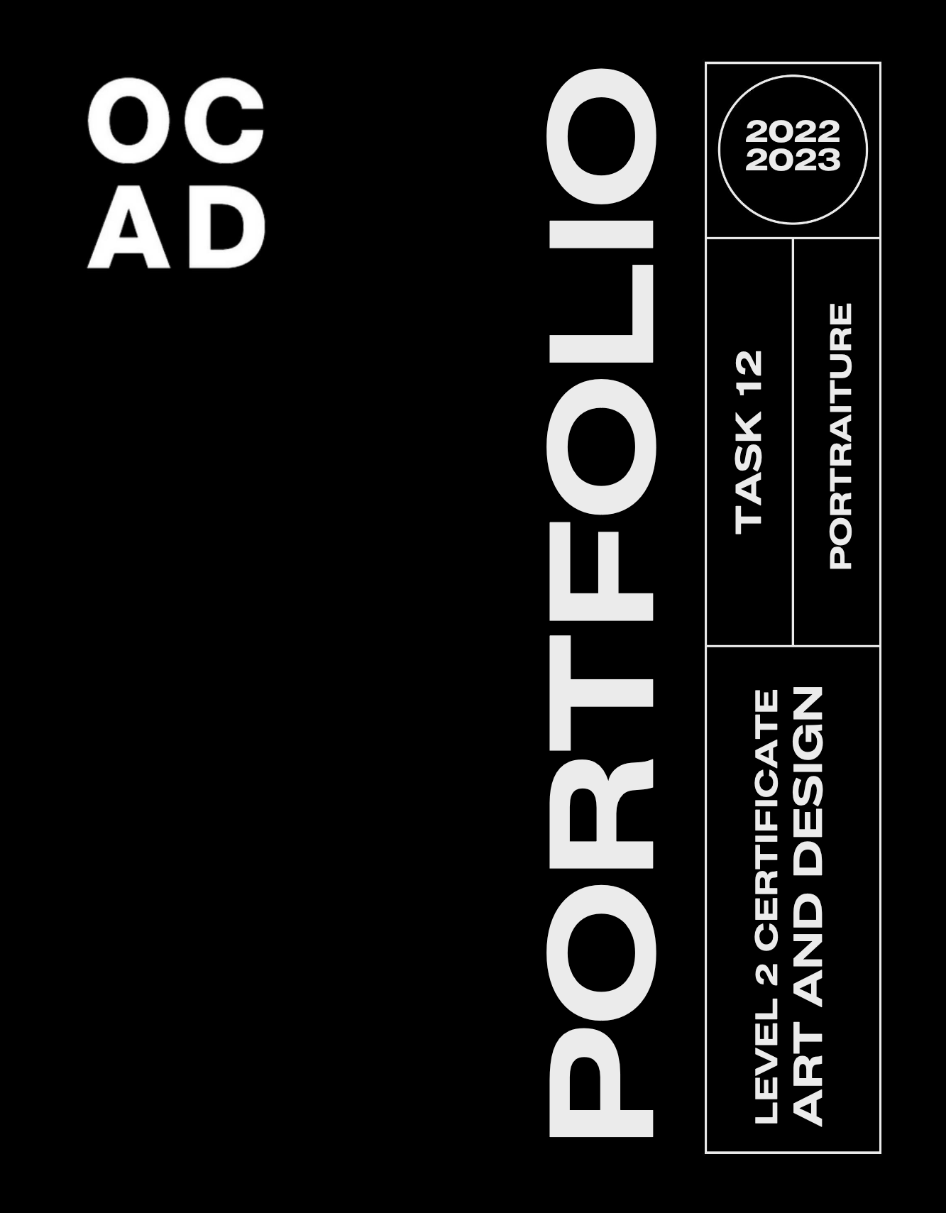 OCAD Student Portfolio Task 12 Level 2 Certificate in Art and Design