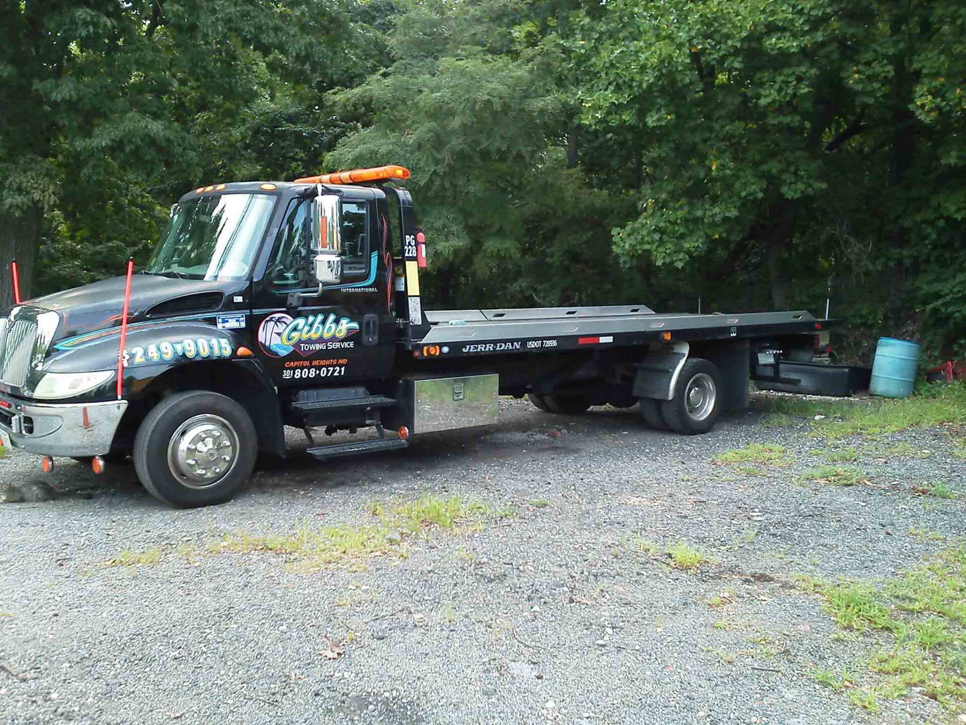 Parked Tow Truck — Capitol Heights, MD — Gibbs Towing Service