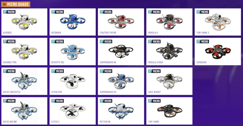 An advertisement for drones in school tiny hawk