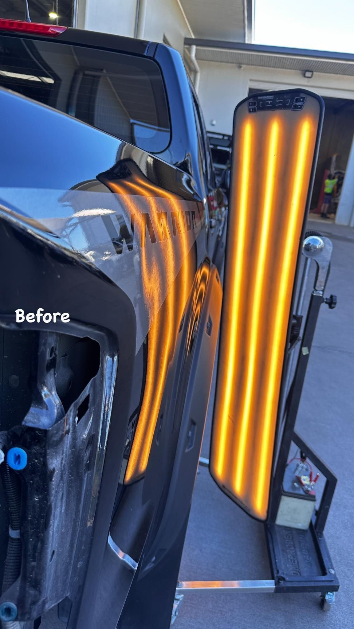 Car Side Panel Before — Professional Dent Repair in Buderim, QLD