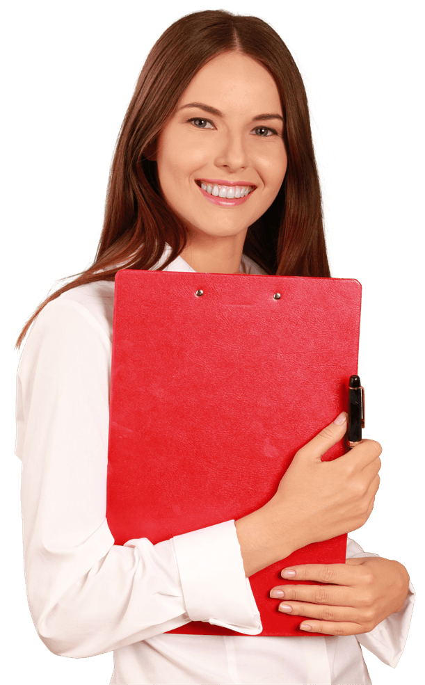 Woman holding a bookkeeping checklist for certified Xero Accounting software.