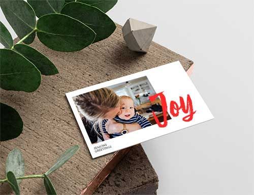 Cards & Invitations image, baby card on table
