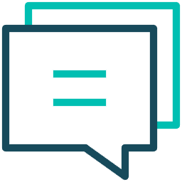 Person with headset, teal and dark teal, indicating customer support.