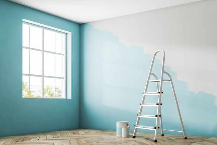 Empty Room Half Painted — Sunshine Coast Painters