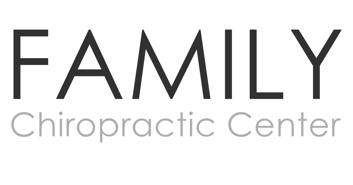 Logo for Family Chiropractic Center; black text 