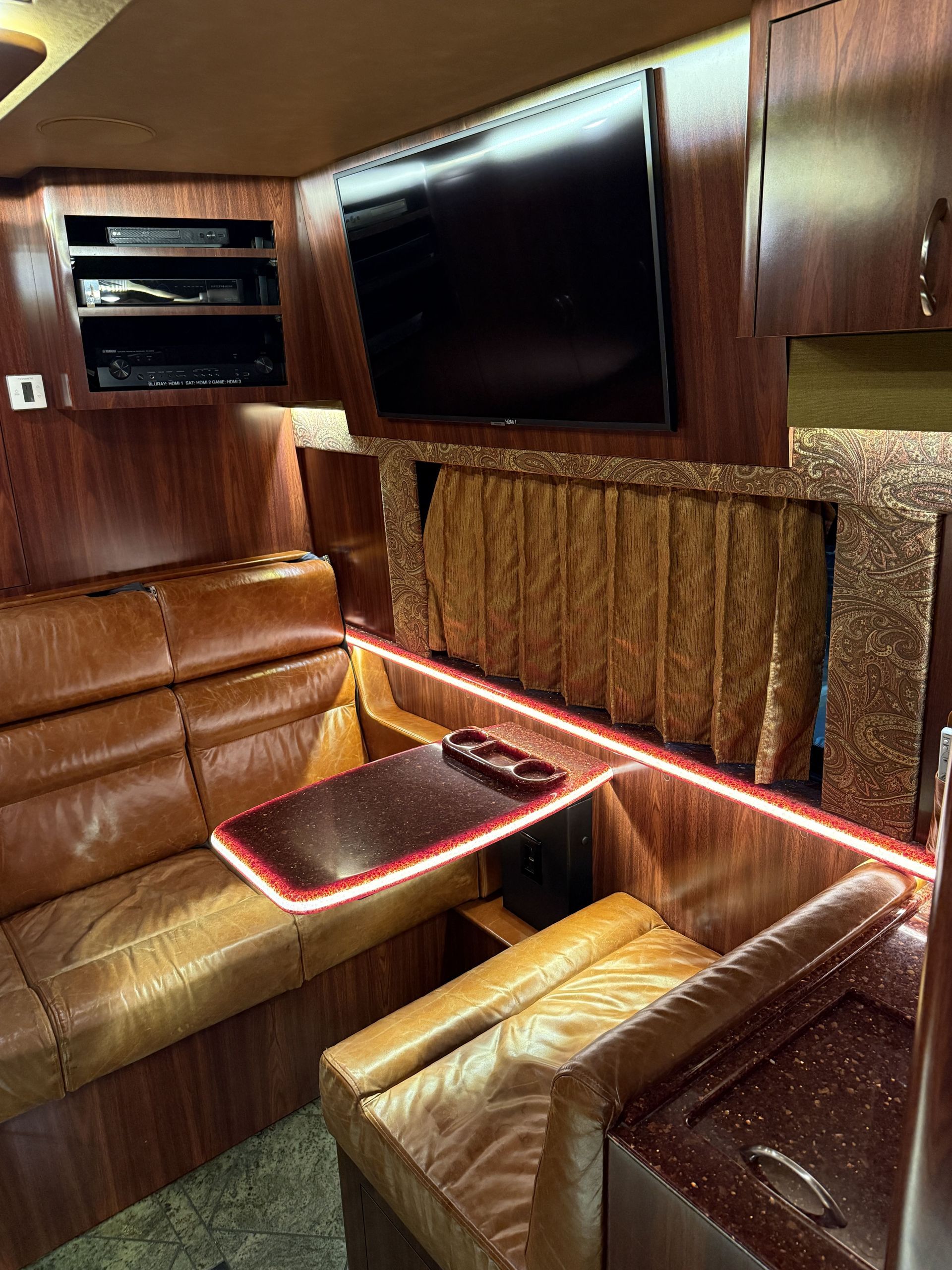 Coach 18’s climate-controlled living space with luxury finishes