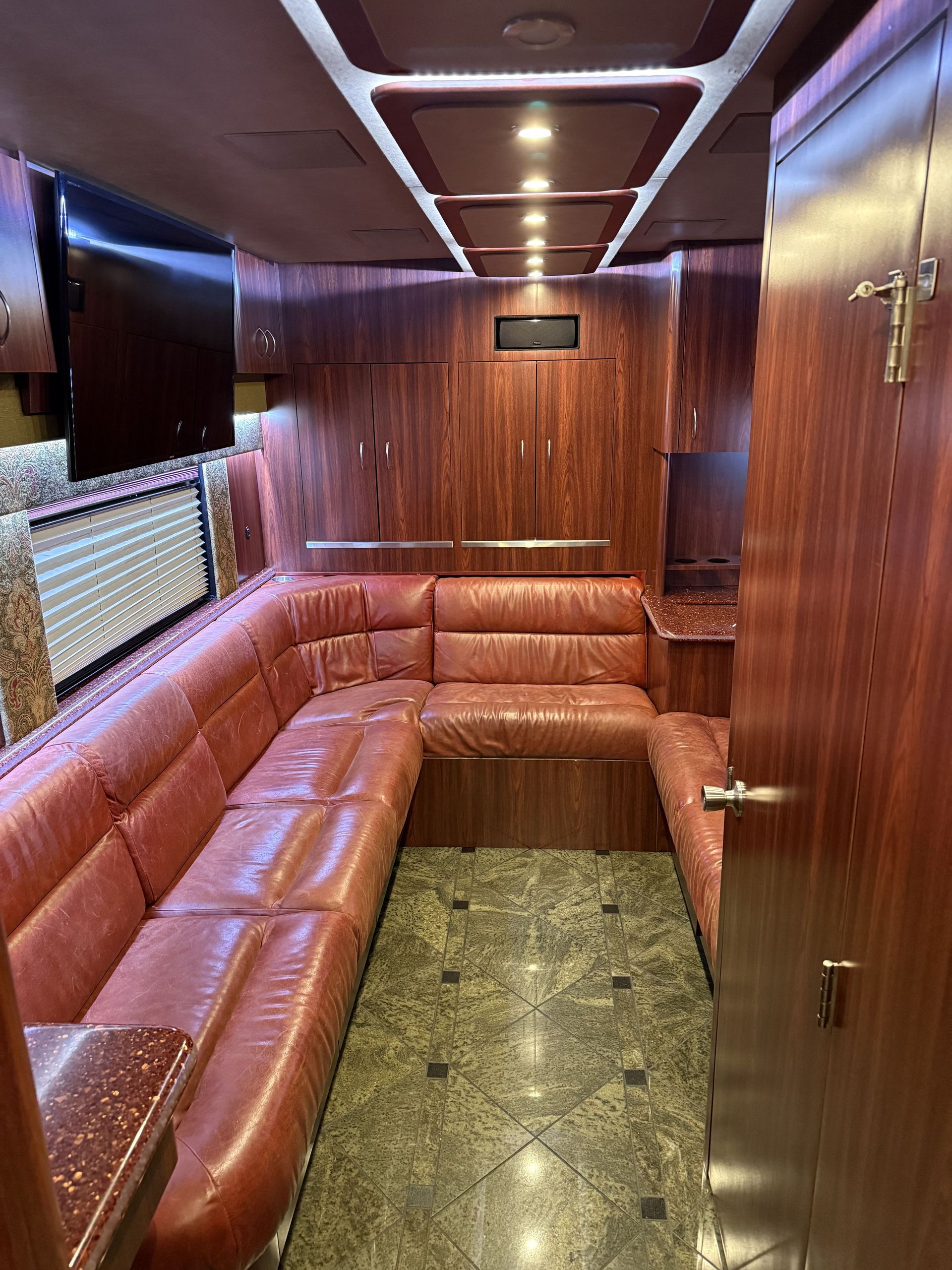 Comfortable bunk setup inside Coach 14, sleeps up to 12 passengers