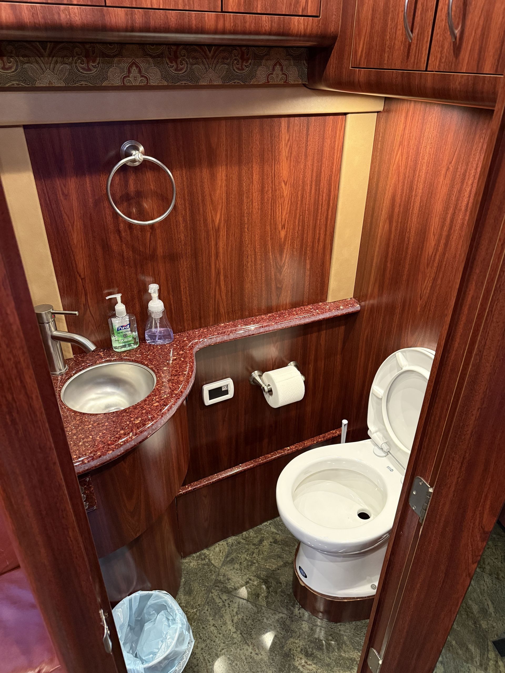 rear lounge with plush seating 