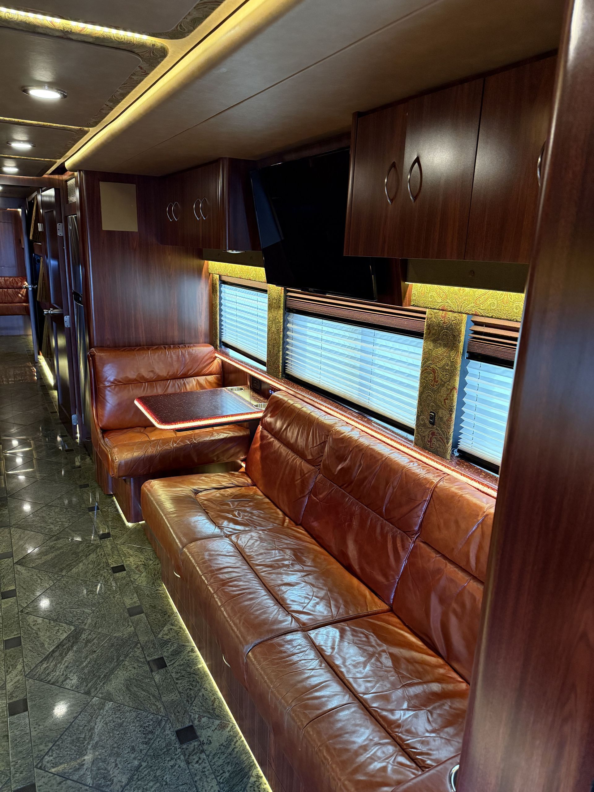 Coach 15’s climate-controlled living space with luxury finishes