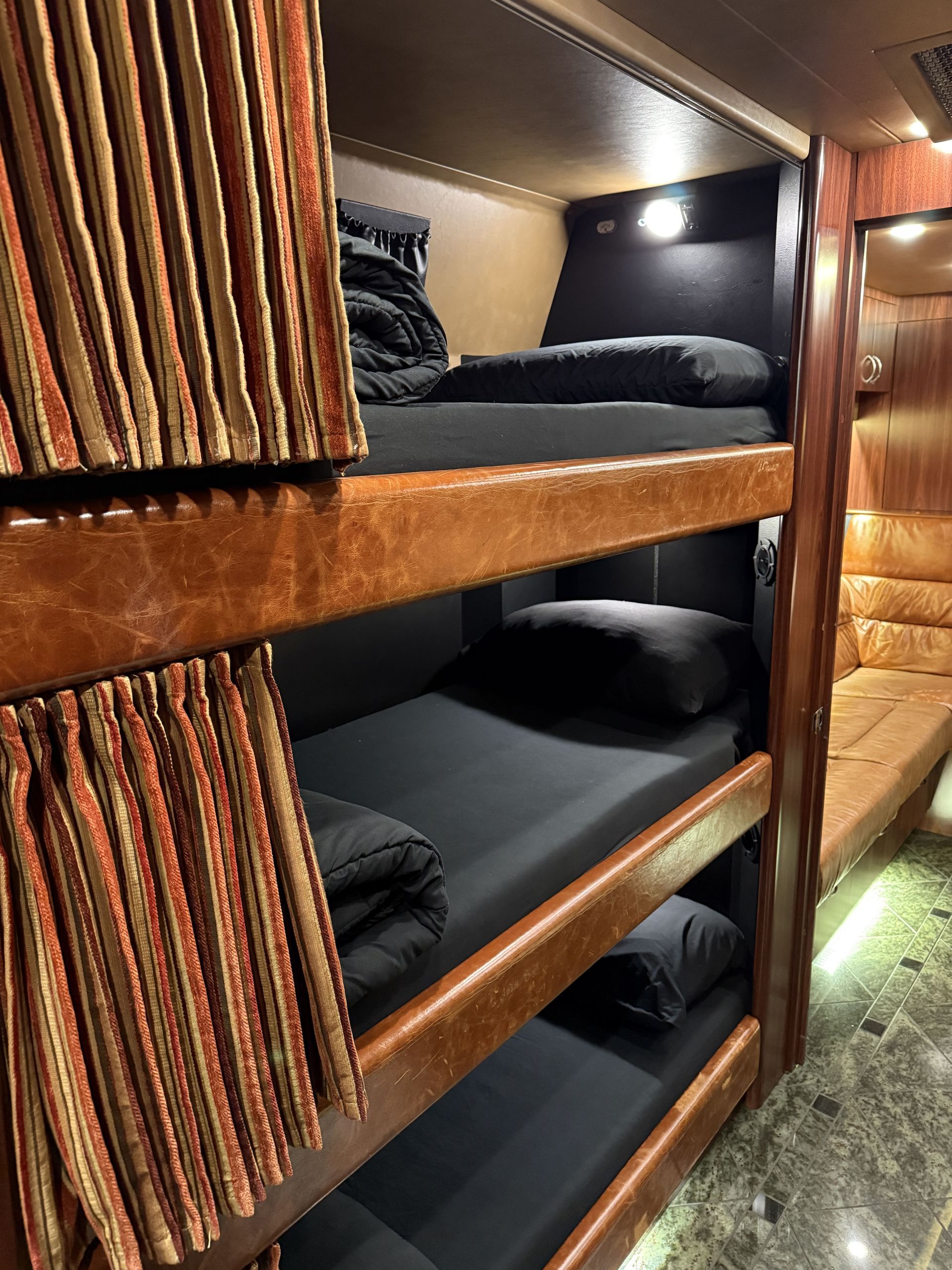 rear lounge with plush seating