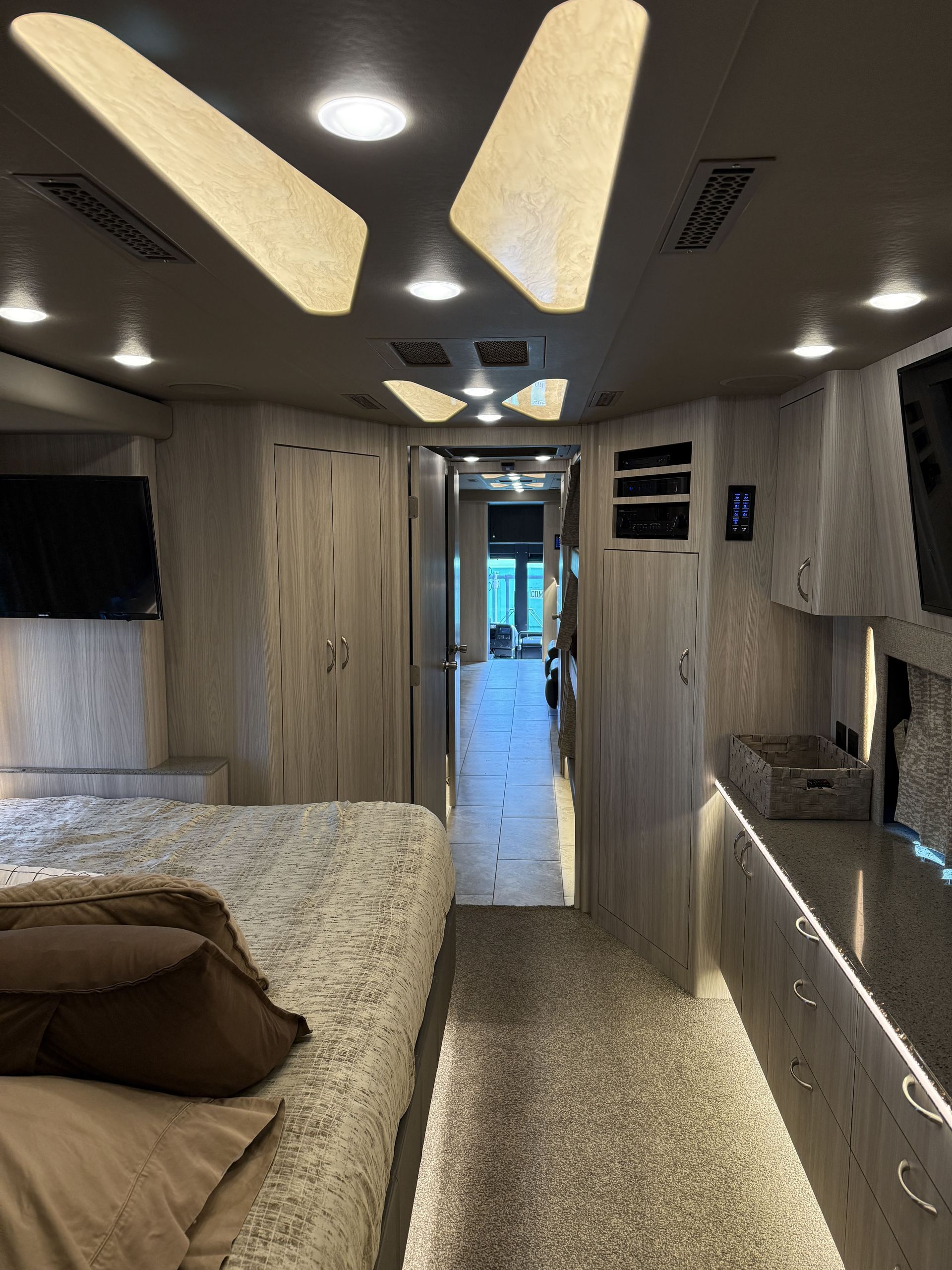 Coach 19’s climate-controlled living space with luxury finishes