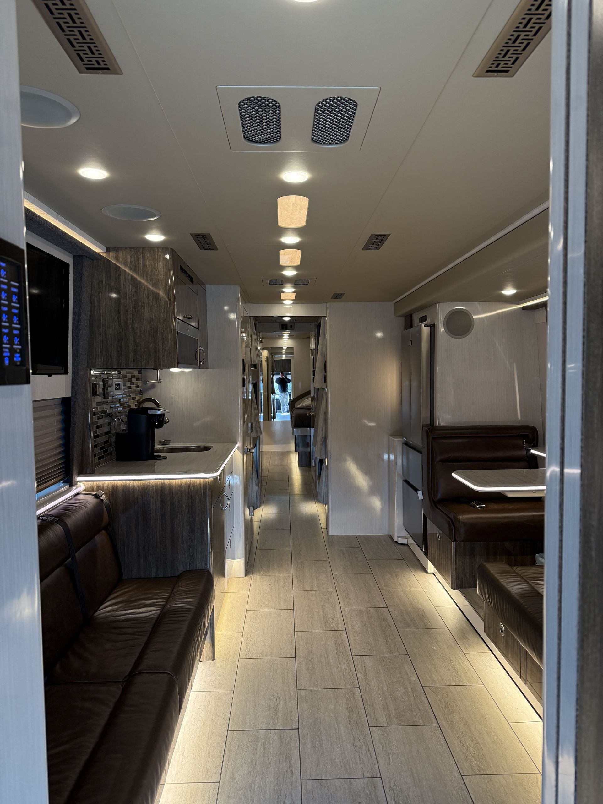 Coach 22’s climate-controlled living space with luxury finishes