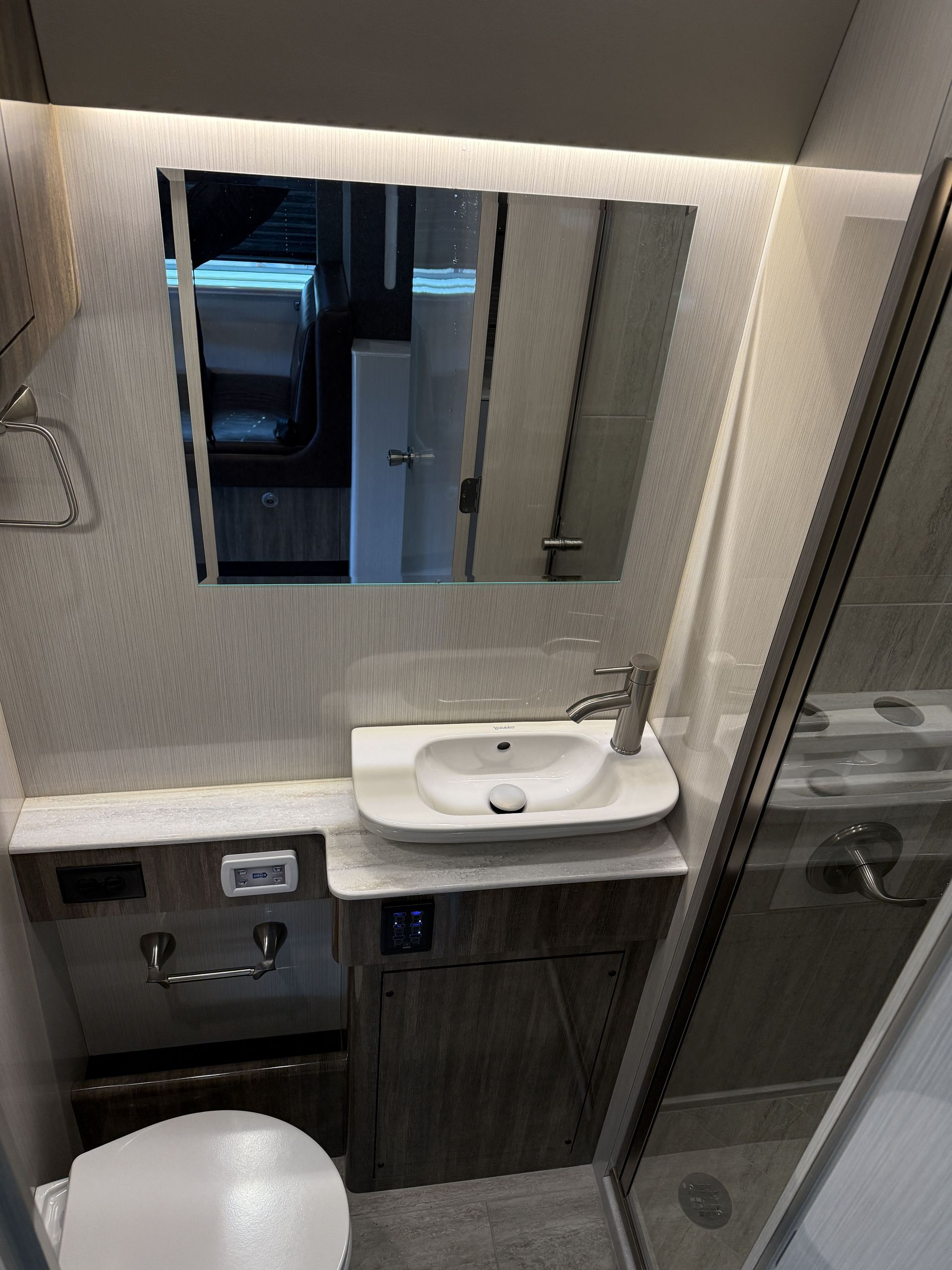 Entertainment system in luxury coach