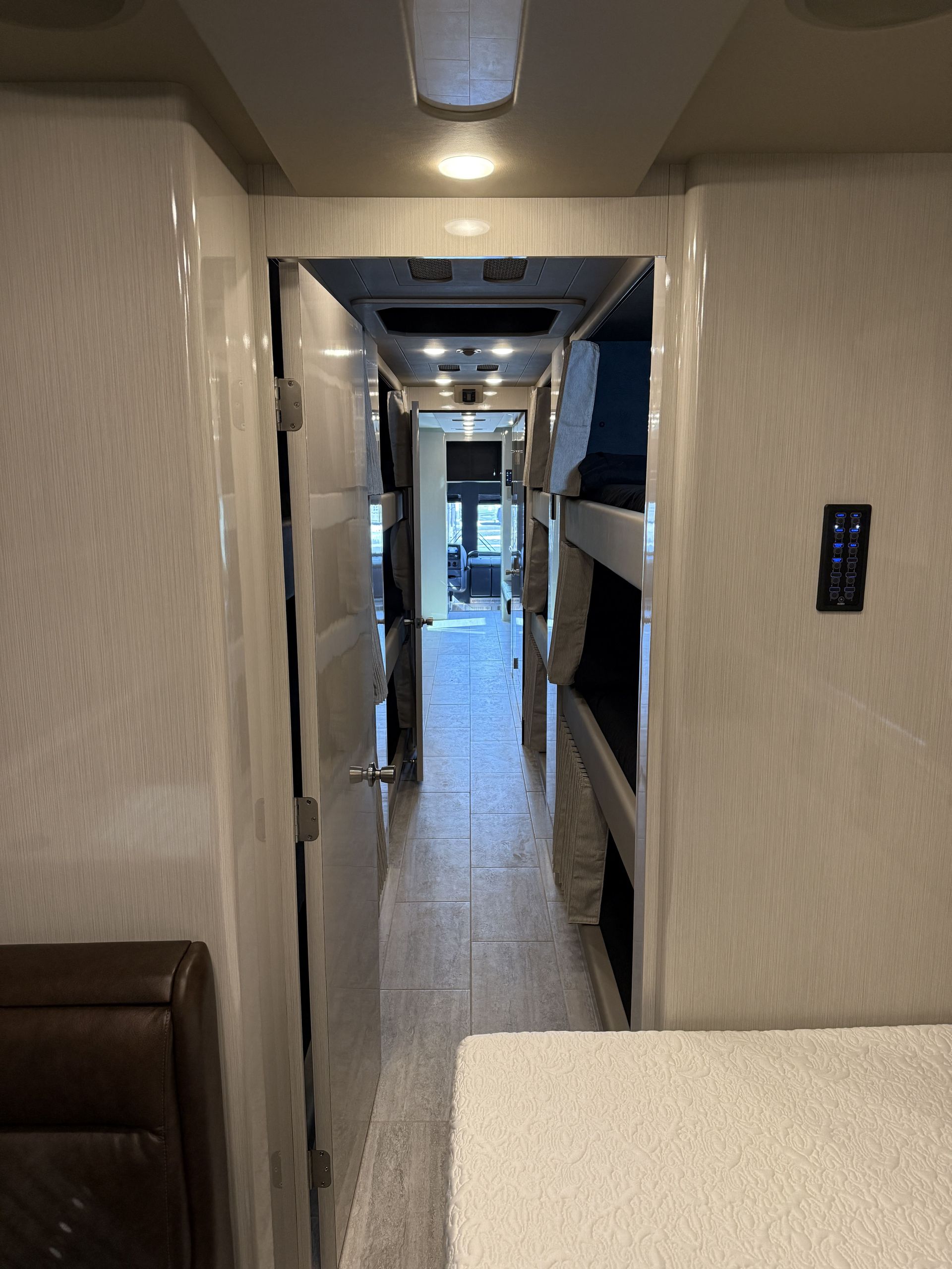 Coach 24’s climate-controlled living space with luxury finishes