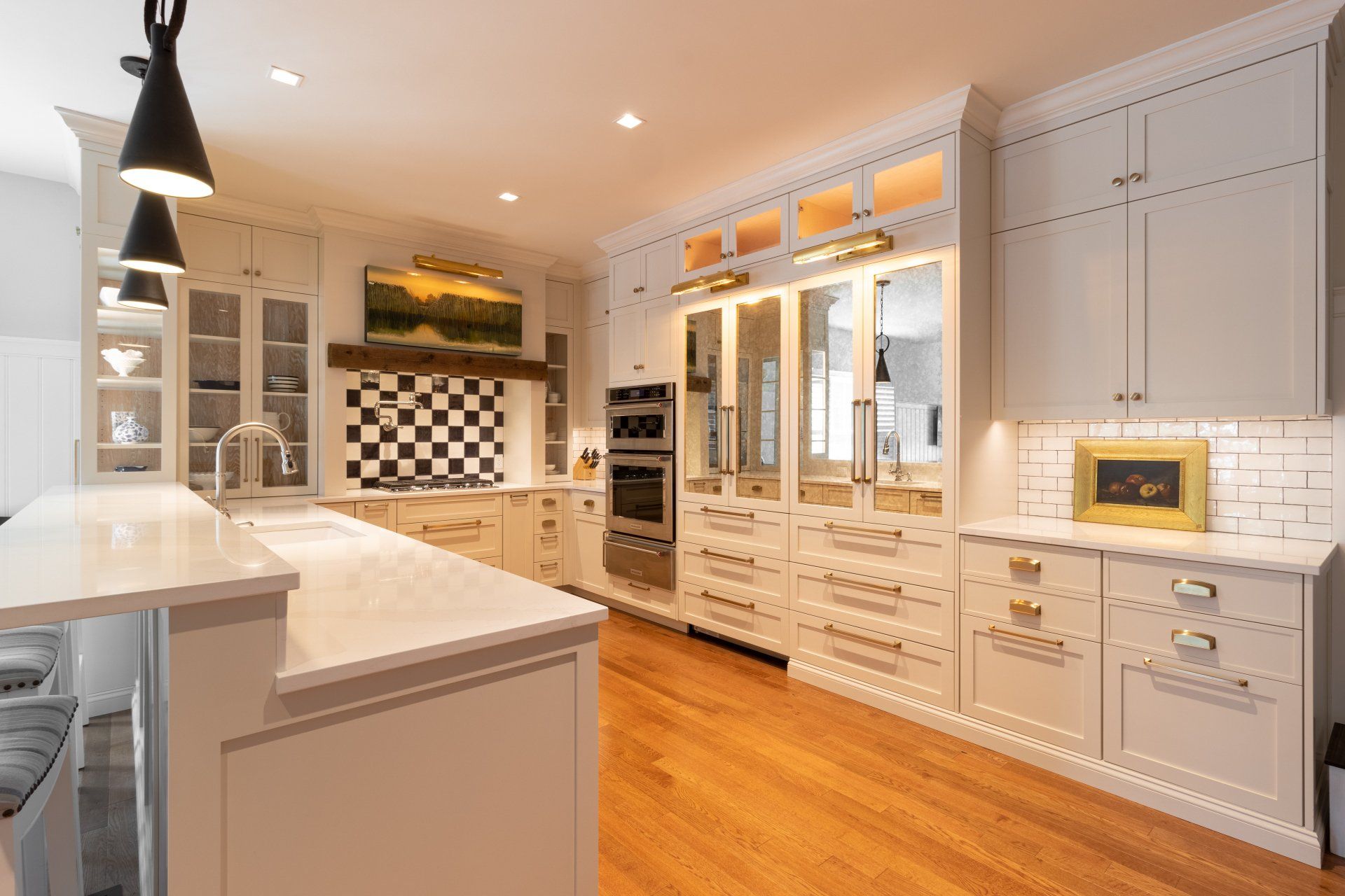 White modern luxury kitchen in state college