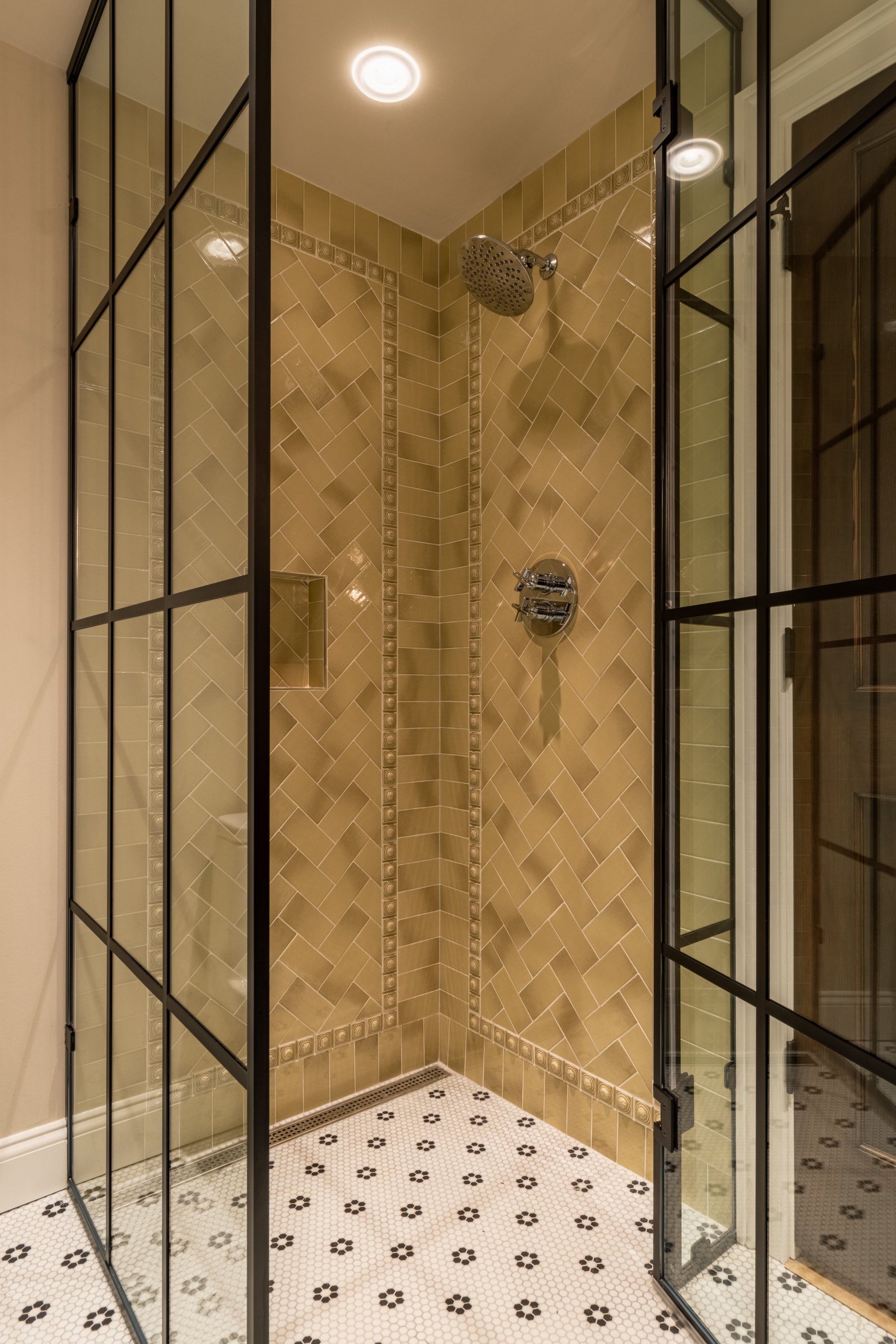 iron frame shower by Morpheus design PA