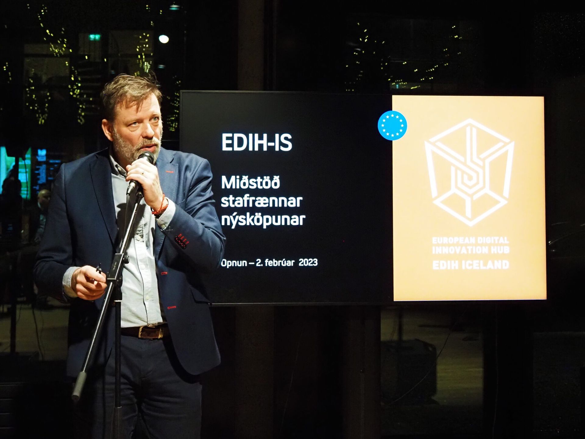 Sverrir Geirdal forstöðumaður kynnti EDIH