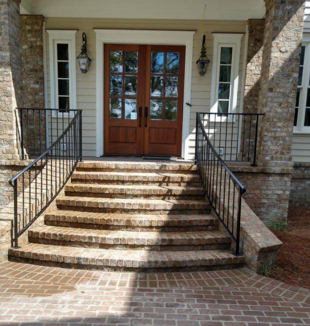 Front Door with Iron Railings — Savannah, GA — L & H Welding