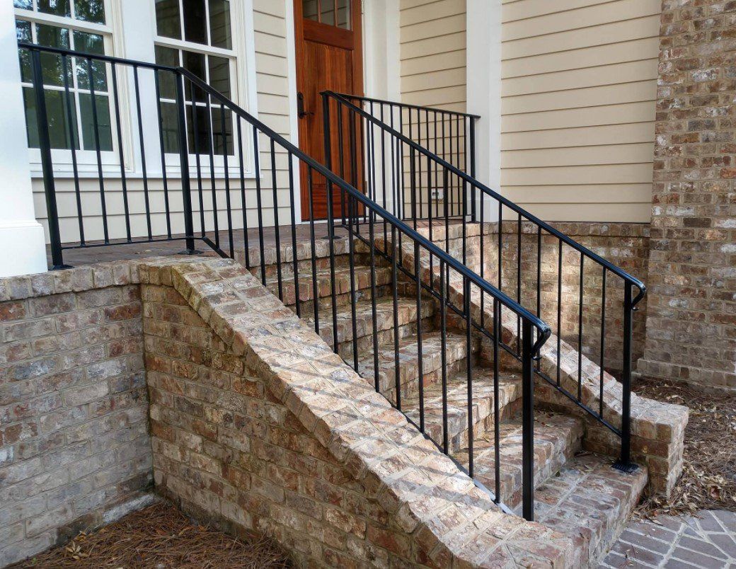 Stairs with Iron Railings — Savannah, GA — L & H Welding
