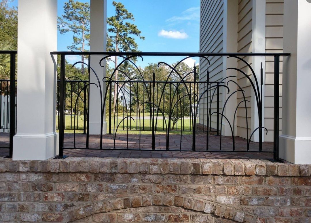 Iron Fence of a Porch — Savannah, GA — L & H Welding