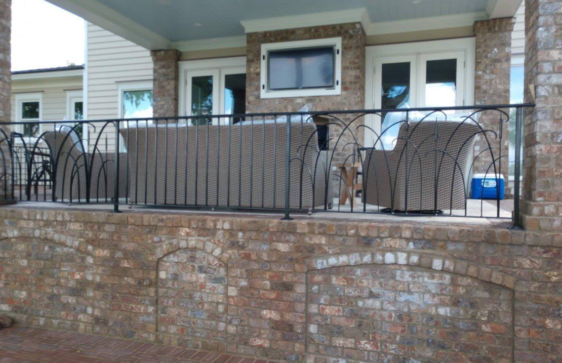 Black Thin Iron Fences — Savannah, GA — L & H Welding