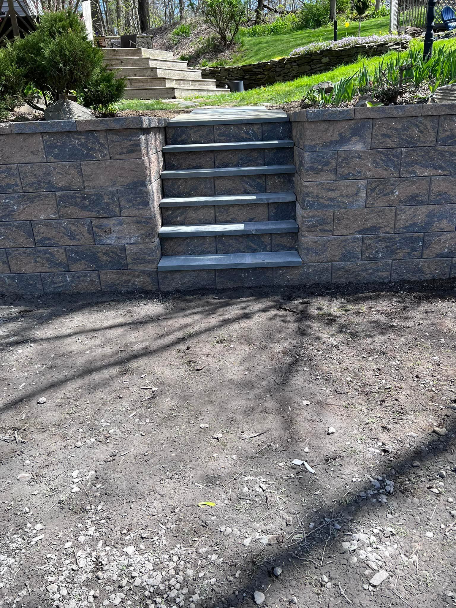 Stone Brick Stairs— Hudson Valley — G & R Masonry — Hudson Valley — G & R Masonry