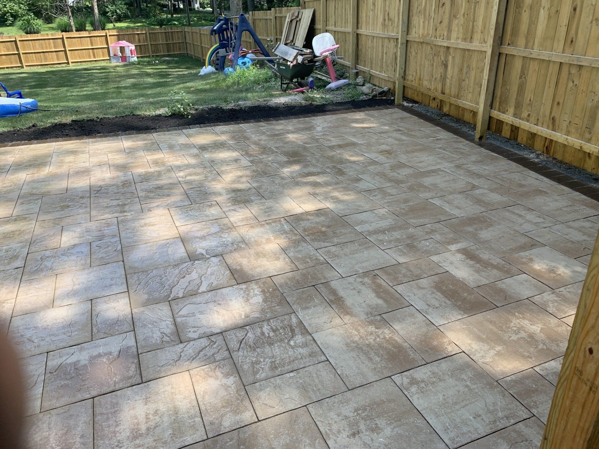 Beautiful Patios And Lawn In The Backyard — Hudson Valley — G & R Masonry