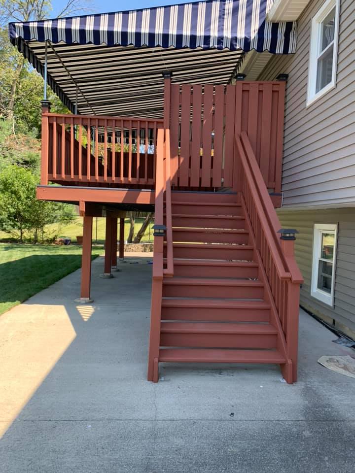 New Paint Stairs — Hudson Valley — G & R Masonry