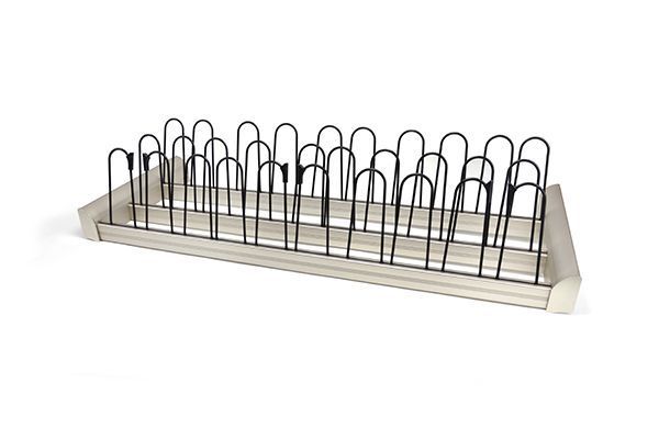 Matte Nickel Color Option For Shoe Organizer