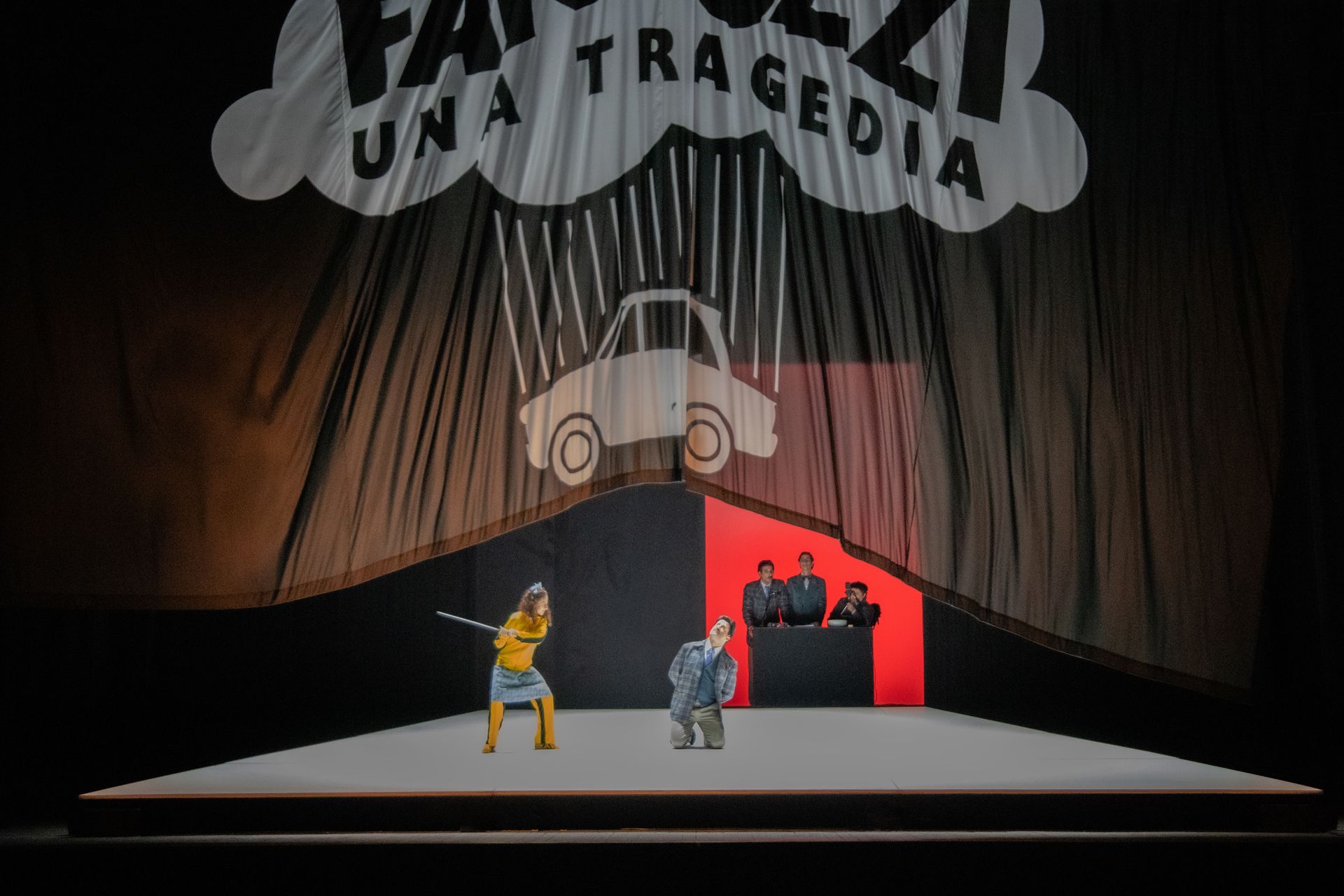 scenografia Fantozzi una tragedia