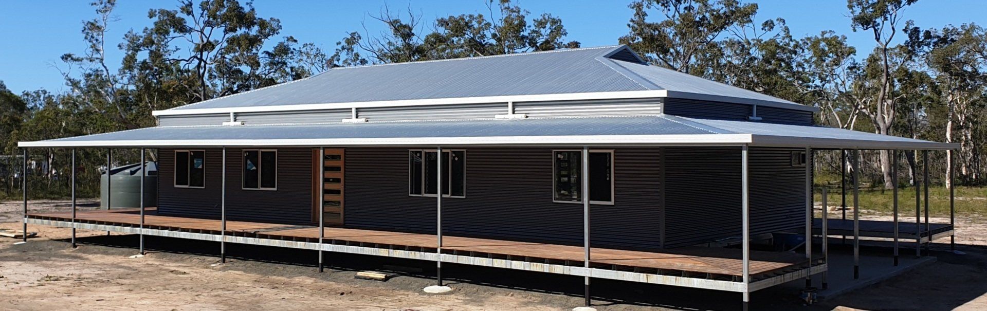 New Steel Patio — Custom Steel Homes In Branyan, QLD