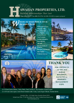 April 2018 Industry Publication Ads – Honolulu, HI – Hawaiian Properties