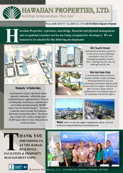 April 2017 Industry Publication Ads – Honolulu, HI – Hawaiian Properties