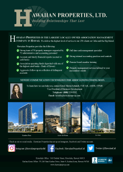 August 2020 Industry Publication Ads – Honolulu, HI – Hawaiian Properties