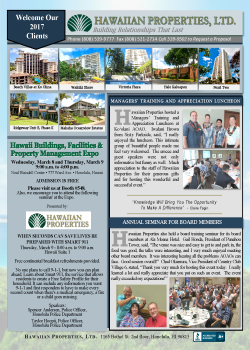 February 2017 Industry Publication Ads – Honolulu, HI – Hawaiian Properties