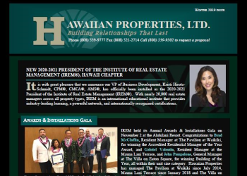 Newsletters Template – Honolulu, HI – Hawaiian Properties